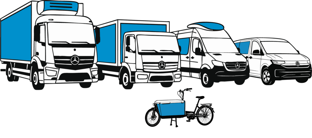 Fahrzeuglösungen: LKW, Atego, Sprinter, T7, Fahrrad